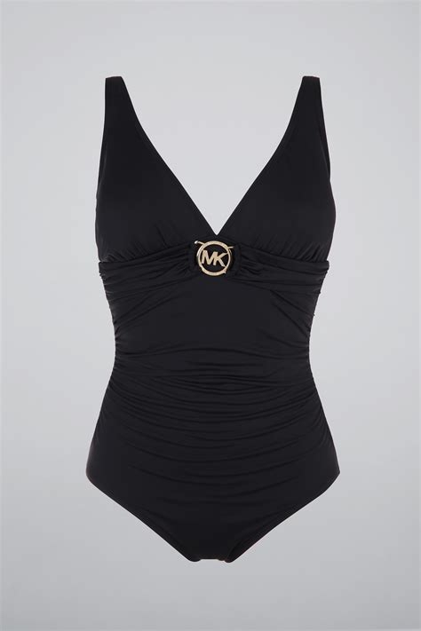 michael kors one piece swimsuit black|michael kors white bikini.